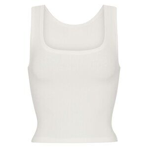 skims ribbed tank top in shade marble
